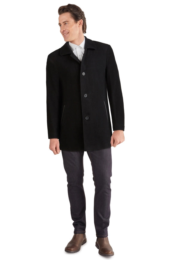 Cole Haan Classic Italian Wool Cashmere Topper Jacket