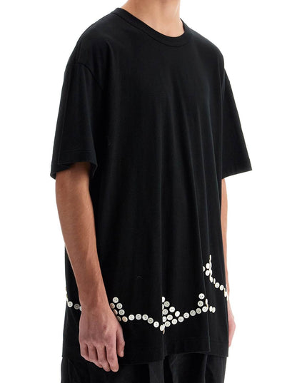 Comme Des Garcons Homme Plus embroidered button-up t