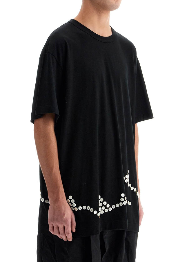 Comme Des Garcons Homme Plus embroidered button-up t