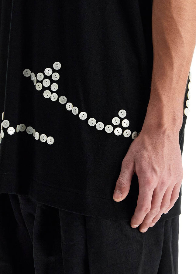 Comme Des Garcons Homme Plus embroidered button-up t