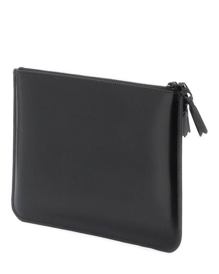 Comme Des Garcons Wallet brushed leather multi-zip pouch with