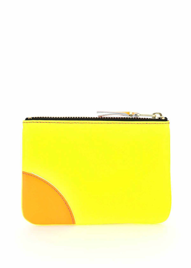 Comme Des Garcons Wallet fluo mini pouch