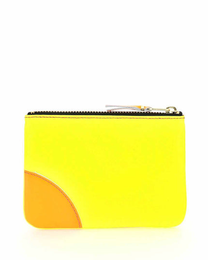 Comme Des Garcons Wallet fluo mini pouch