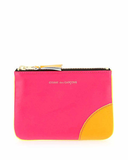 Comme Des Garcons Wallet fluo mini pouch