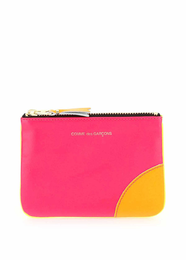 Comme Des Garcons Wallet fluo mini pouch