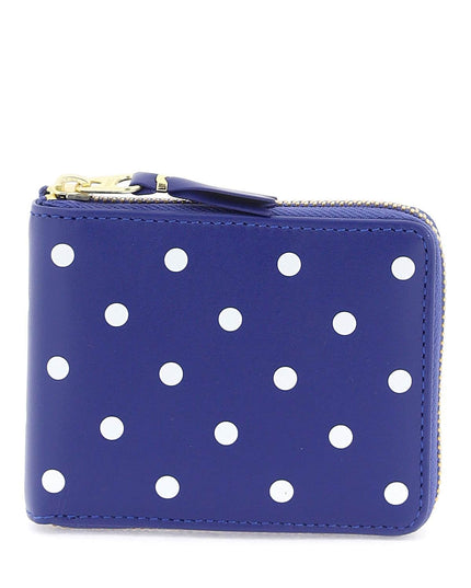 Comme Des Garcons Wallet polka dot zip around wallet with