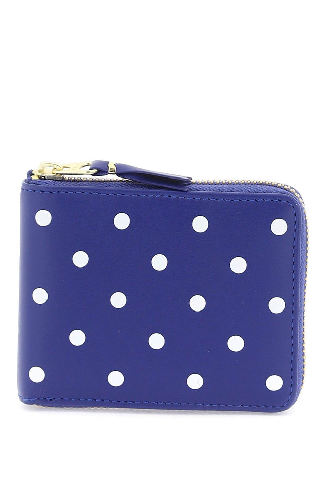 Comme Des Garcons Wallet polka dot zip around wallet with