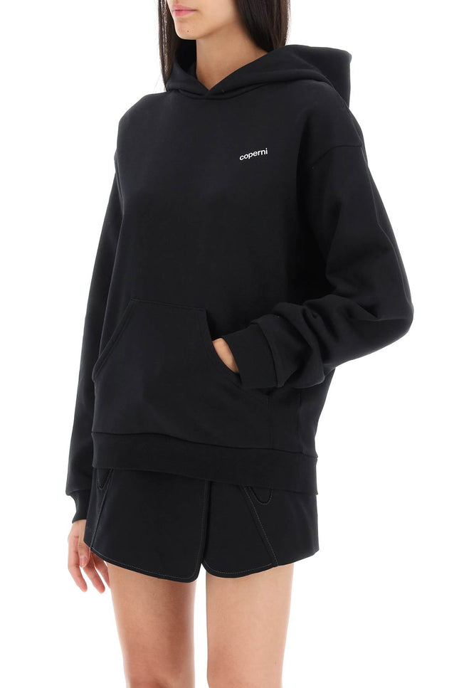 Coperni logo print hoodie - Black