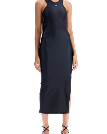 Coperni shiny jersey midi dress in