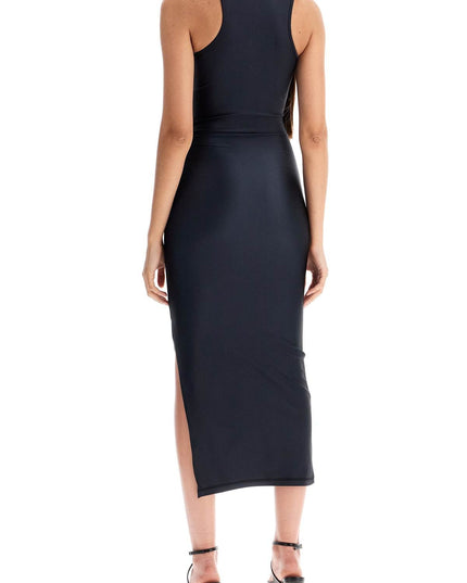 Coperni shiny jersey midi dress in