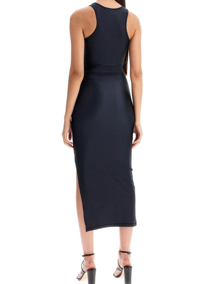 Coperni shiny jersey midi dress in