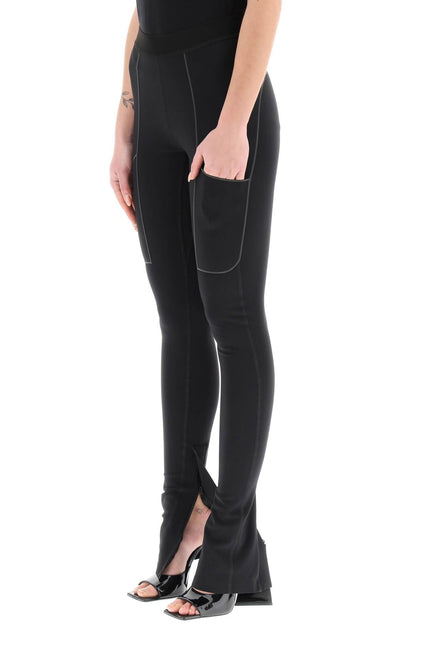 Coperni zippered cuff leggings - Black-clothing-Coperni-Urbanheer