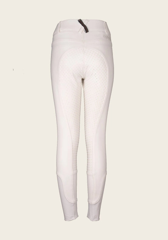 Coquet High Waist Full Seat White Bamboo Breeches