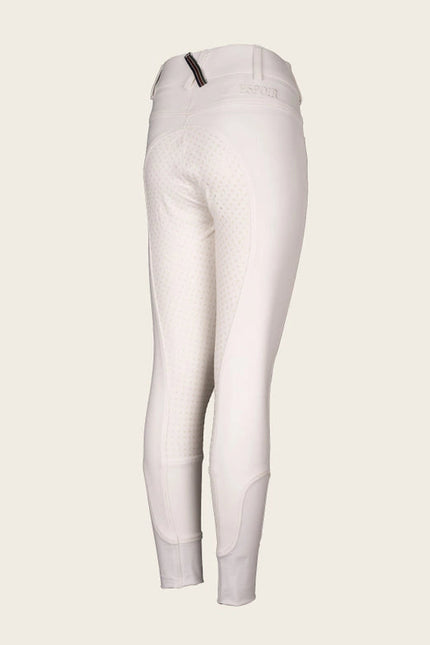 Coquet High Waist Full Seat White Bamboo Breeches