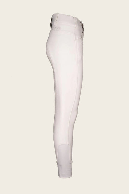 Coquet High Waist Full Seat White Bamboo Breeches