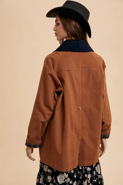 Cotton Chore Jacket COGNAC