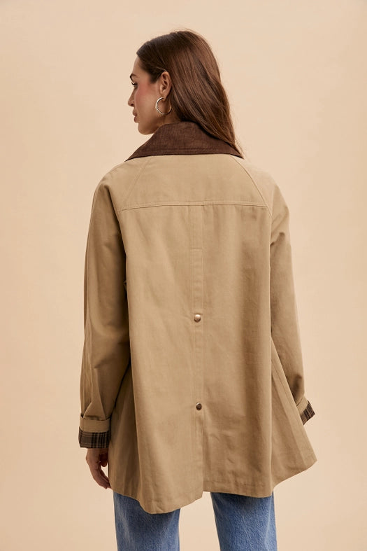 Cotton Chore Jacket  SANDY BEIGE