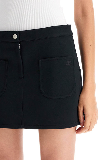 Courreges "2-pocket twill mini