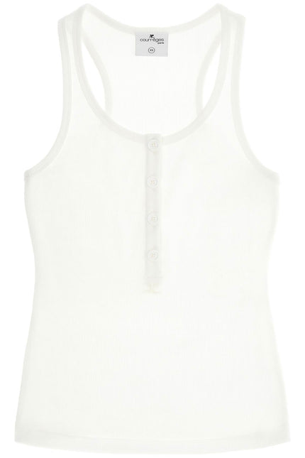 Courreges 90's ribbed tank top with