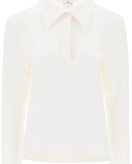 Courreges cotton piqué polo shirt