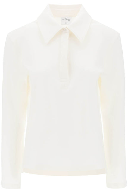 Courreges cotton piqué polo shirt