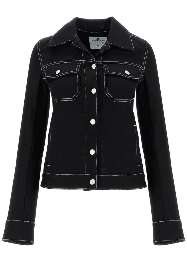 Courreges denim trucker jacket for