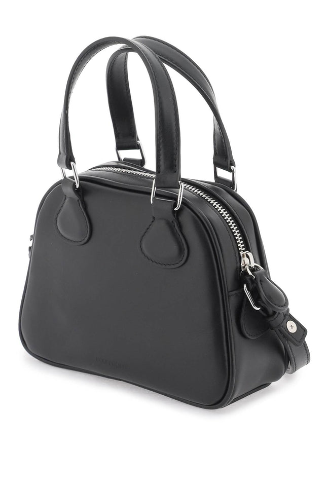 Courreges mini bowling bag purse - Black