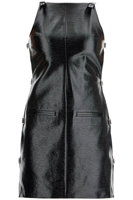 Courreges "mini vinyl dress with buckles"