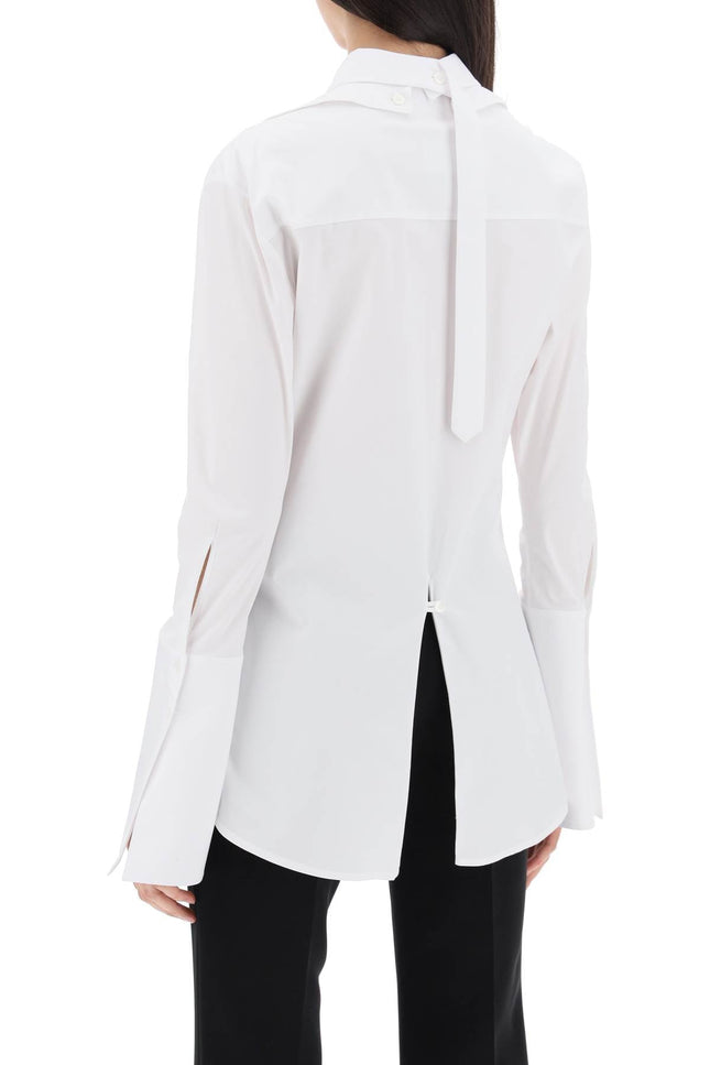 Courreges modular cotton poplin shirt