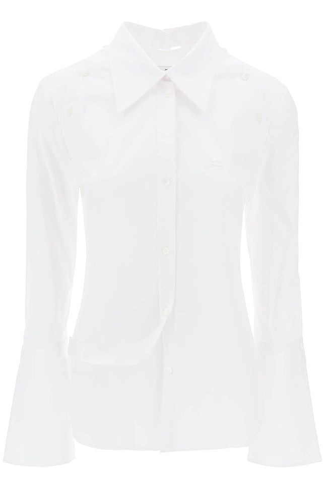 Courreges modular cotton poplin shirt