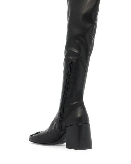 Courreges stretch reedition eco-leather boots