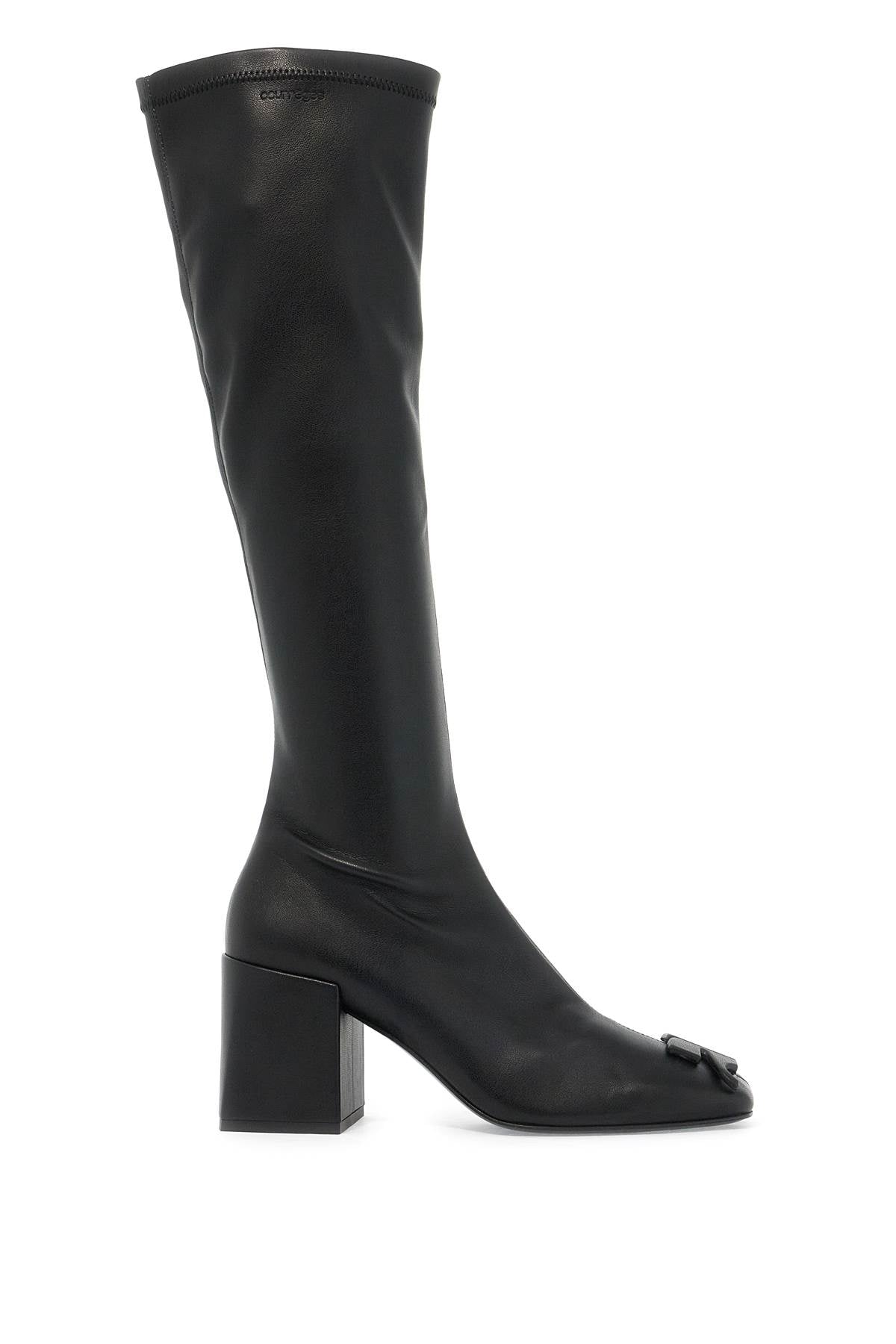 Courreges stretch reedition eco-leather boots