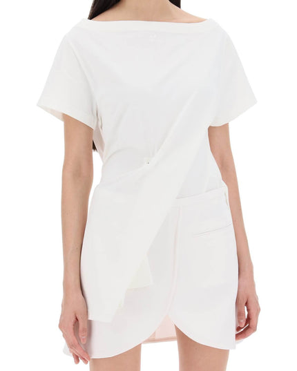 Courreges twisted body t-shirt