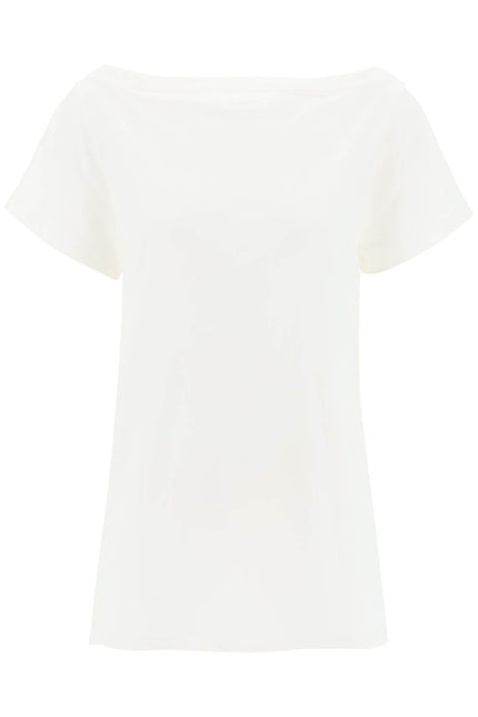 Courreges twisted body t-shirt - White