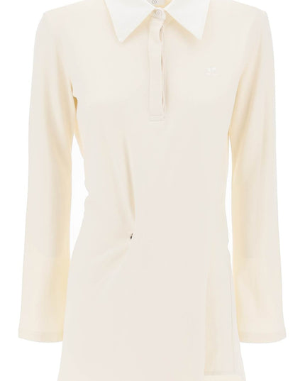 Courreges twisted polo mini dress