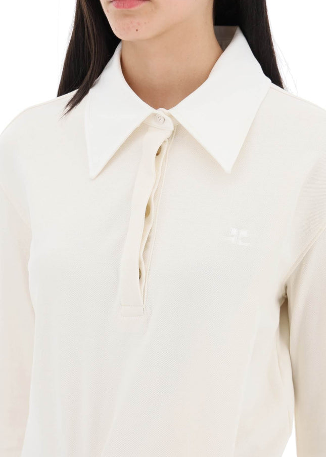 Courreges twisted polo mini dress