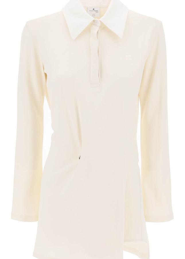 Courreges twisted polo mini dress