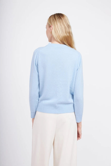 Crewneck Cashmere Sweater - Arctic Blue