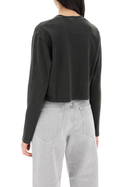 "Cropped Long-Sleeved Mason T