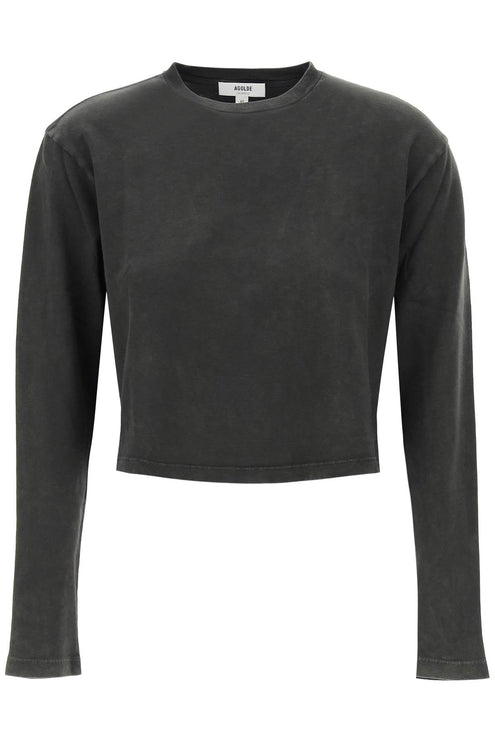 "Cropped Long-Sleeved Mason T