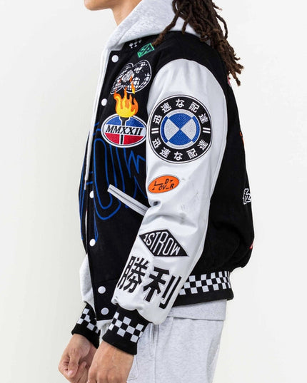 Crystal Sotne Motor Sport Varsity Jacket