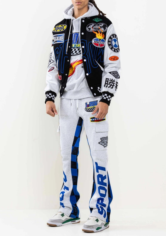 Crystal Sotne Motor Sport Varsity Jacket