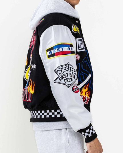 Crystal Sotne Motor Sport Varsity Jacket