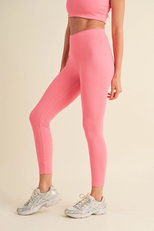 Cut Out Bra and Legging Set Pink