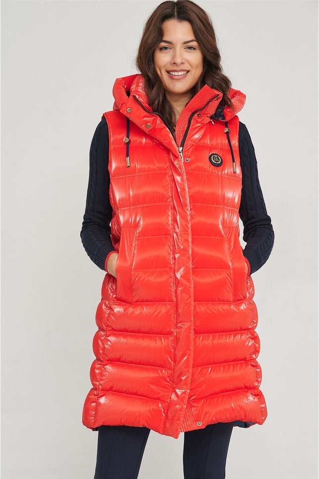 WOMAN LONG PUFFER-Clothing - Women-Henry Arroway-XS-ROJO-Urbanheer