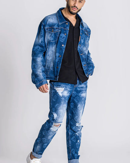 Dark Blue Anarchy Jacket-Clothing - Men-Gianni Kavanagh-Urbanheer