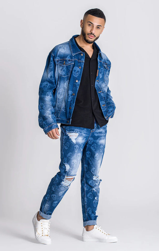 Dark Blue Anarchy Jacket-Clothing - Men-Gianni Kavanagh-Urbanheer