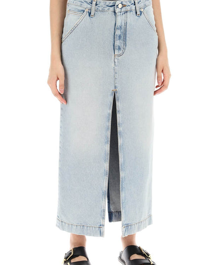 Darkpark erika's denim midi skirt in