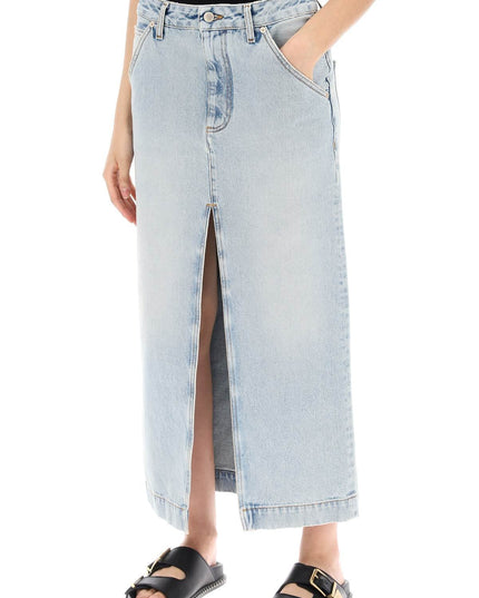 Darkpark erika's denim midi skirt in