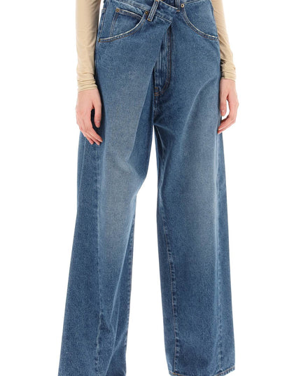 Darkpark 'ines' baggy jeans with folded waistband